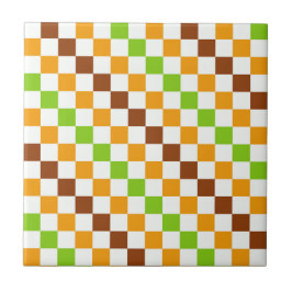 Azulejo Harvest diagonal checkerboard pattern