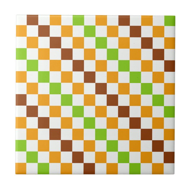 Azulejo Harvest diagonal checkerboard pattern (Frente)