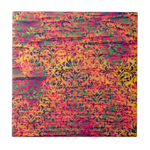 Azulejo Haven damask en India