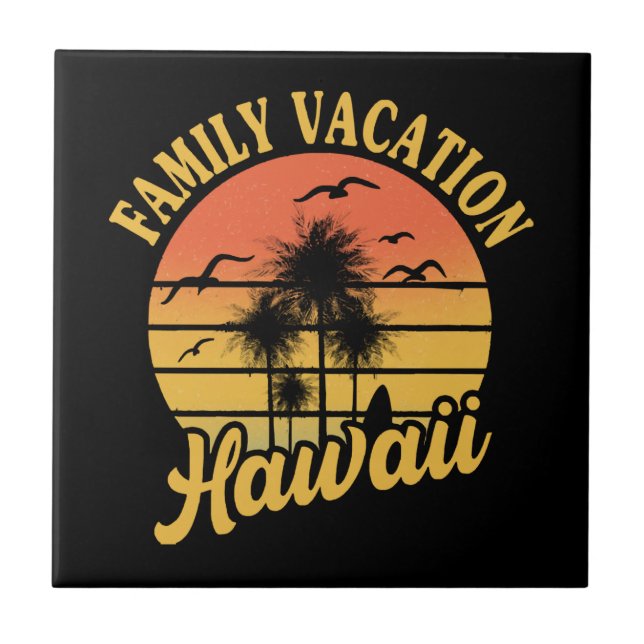 Azulejo Hawaii Family Vacation 2022 Souvenir Gift (Frente)
