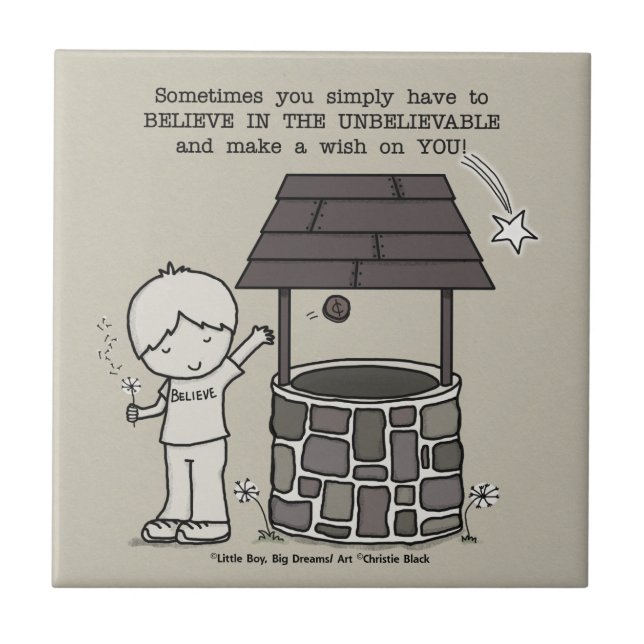 Azulejo ¡Haz un deseo contigo! (Frente)