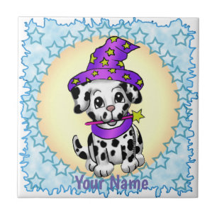 Azulejo Hechicero hada perro 