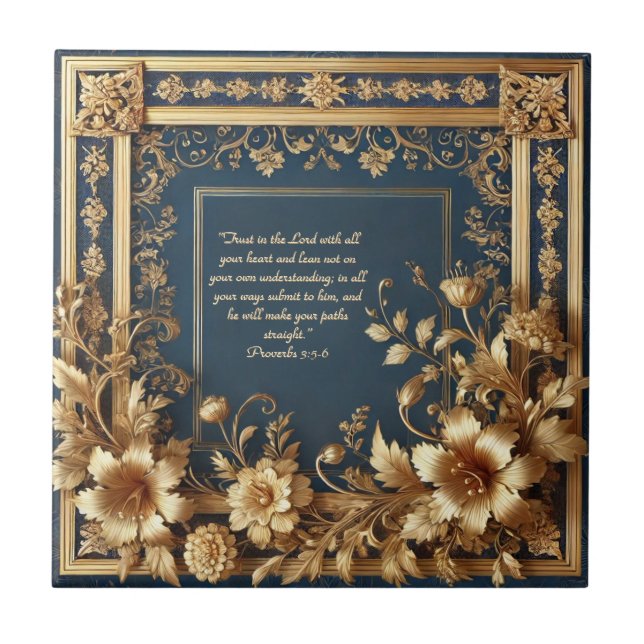 Azulejo - Heirloom Grace Bible Verse Tile Cerámico (Frente)