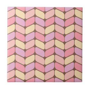 Azulejo Helado de Rectángulos Diagonales Vintage
