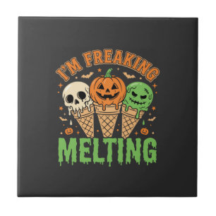 Azulejo Helado Derretido de Halloween