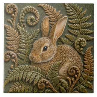Azulejo Helechos de conejo del bosque