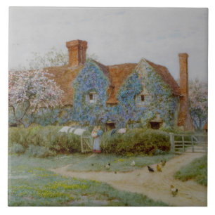Azulejo Helen Allingham Buckinghamshire House en Penn Stre