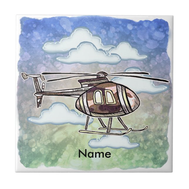 Azulejo Helicóptero Rápido  (Frente)