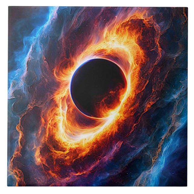 Azulejo "Helionis" - Nebula y galaxias (Frente)