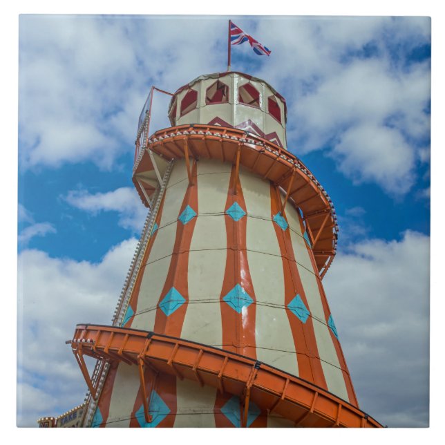 Azulejo Helter Skelter mira cerámica (Frente)