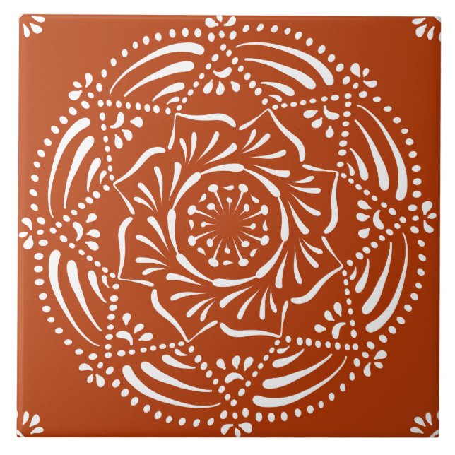 Azulejo Henna Mandala (Frente)