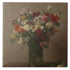 Azulejo Henri Fantin-Latour Vintage Flowers de Normandía