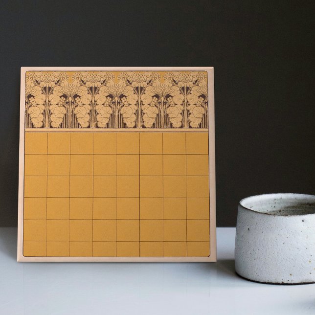 Azulejo Henri Privat-Livemont Wall Decoración Art Nouveau (Subido por el creador)