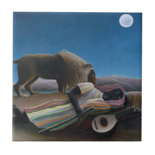 Azulejo Henri Rousseau - El gitano durmiente
