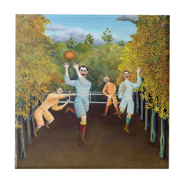 Azulejo Henri Rousseau - Futbolistas (Frente)