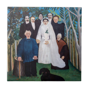 Azulejo Henri Rousseau - La fiesta de bodas