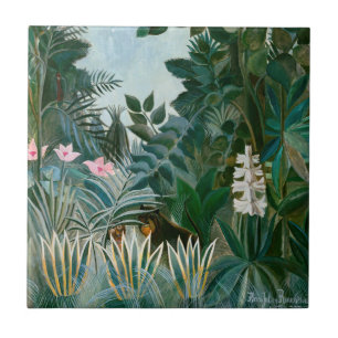 Azulejo Henri Rousseau - La selva ecuatorial
