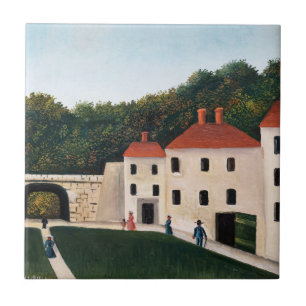 Azulejo Henri Rousseau - Paseantes en un parque