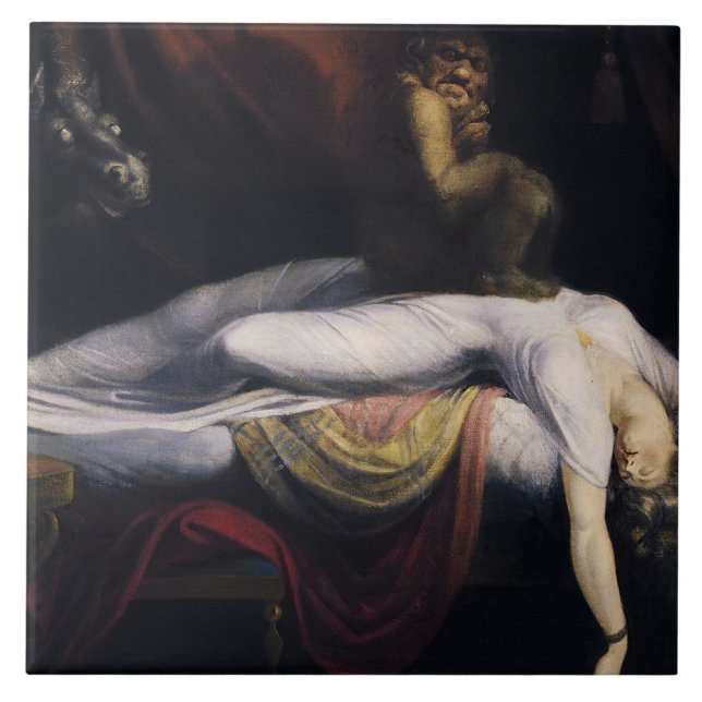 Azulejo Henry Fuseli - la pesadilla (Frente)
