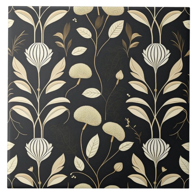 Azulejo Herbs Design Ceramic Tile (Frente)