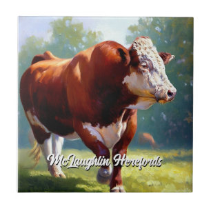 Azulejo Hereford Bull