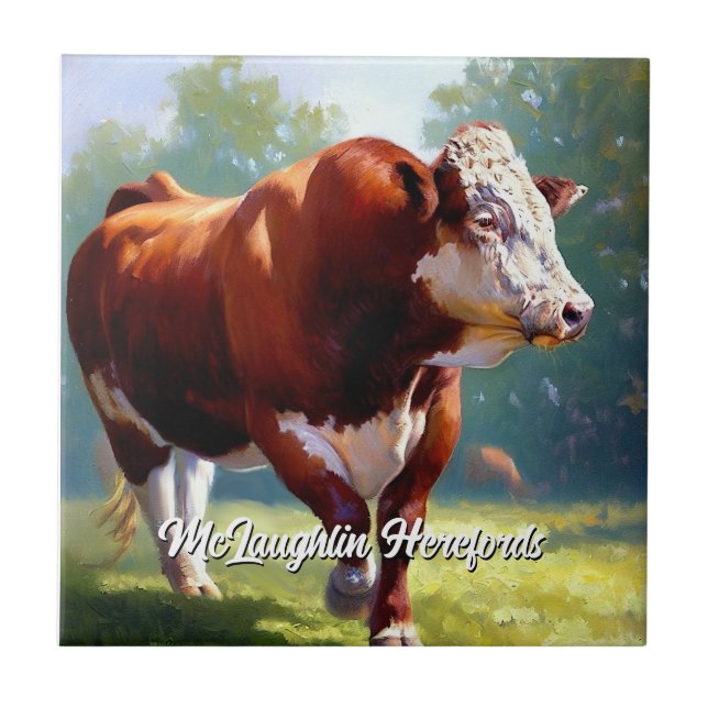 Azulejo Hereford Bull (Frente)