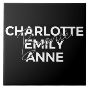 Azulejo Hermanas Brontë II - Charlotte & Emily & Anne
