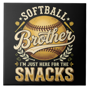 Azulejo Hermano de Sóftbol Divertido Snacks Deportes