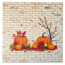 Azulejo Hermosa caída del día de gracias feliz y moderno