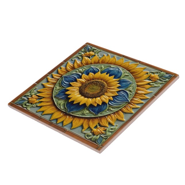 Azulejo Hermosa colección de moda Sunflowers (Lado)