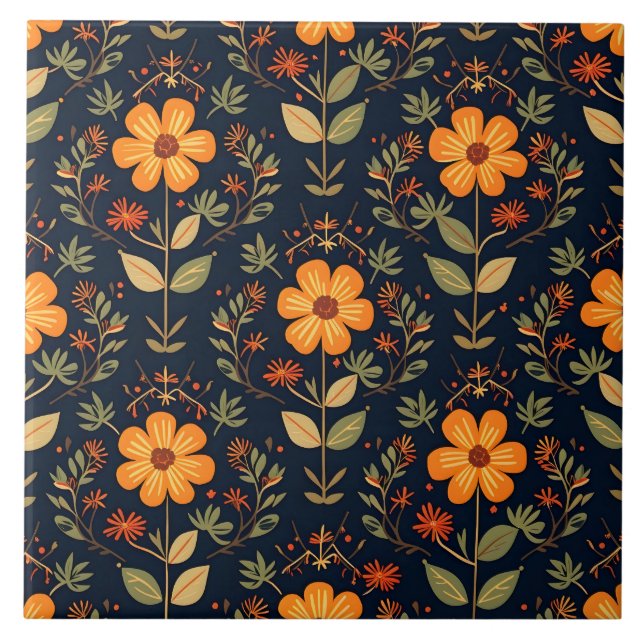 Azulejo Hermosa Colección Floral Moderna (Frente)