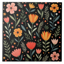 Azulejo Hermosa Colección Floral Popular