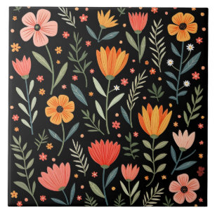 Azulejo Hermosa Colección Floral Popular