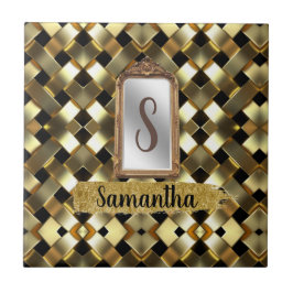 Azulejo Hermosa Moda Girly Mirror Elegante