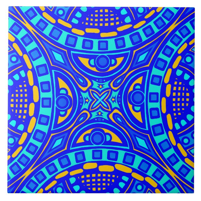 Azulejo Hermosa tela española (Frente)