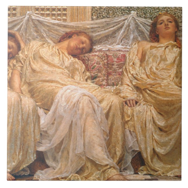 Azulejo Hermosas mujeres somnolientas (Dreamers) (Arte Vin (Frente)