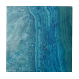 Azulejo Hermoso Agate Azul Moderno