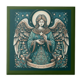 Azulejo Hermoso Ángel Debajo de las estrellas