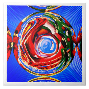 Azulejo Hermoso arte espiritual otoñal