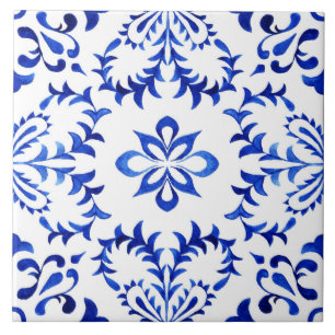 Azulejo Hermoso Azelujo Azul y Blanco Azelujo Cerámico.