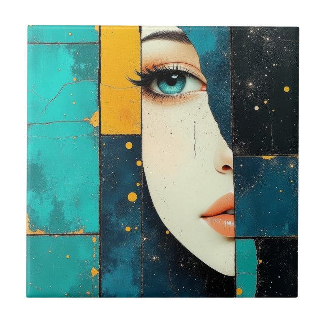 Azulejo Hermoso Chica (Frente)