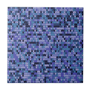 Azulejo Hermoso , de punto , azul y