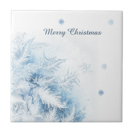 Azulejo Hermoso Hielo de Invierno Navidad