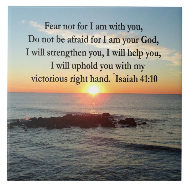 AZULEJO HERMOSO ISAIAH 41:10 SUNRISE (Frente)