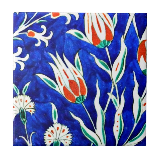 Azulejo Hermoso jardín (tulipanes) (Frente)