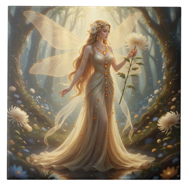 Azulejo Hermoso Noviembre Fairy Topaz (Frente)