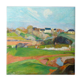 Azulejo Hermoso paisaje colorido