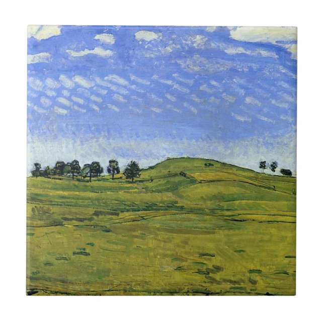 Azulejo Hermoso paisaje de los Alpes suizos (Ferdinand Hod (Frente)