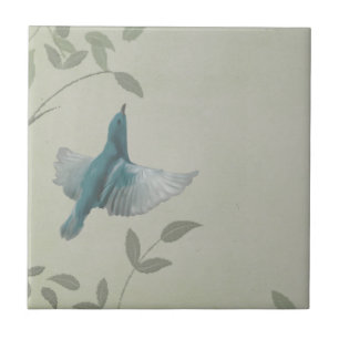 Azulejo Hermoso pájaro azul