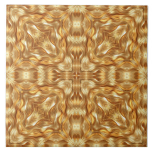 Azulejo Hermoso patrón abstracto dorado